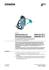 Siemens OpenAir GNA126.1E/T Serie Kurzanleitung