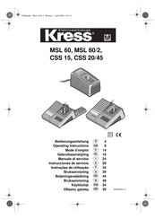 KRESS MSL 60/2 Bedienungsanleitung