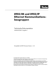 Parker 8903/IM Technische Dokumentation