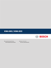 Bosch KMA 822 Instandsetzungsanleitung