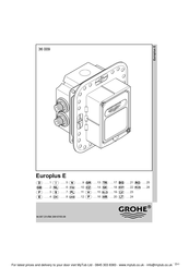 Grohe Europlus E 36 009 Handbuch