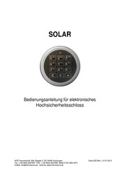 GST SOLAR Basic Bedienungsanleitung