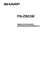 Sharp PN-ZB03W Bedienungshandbuch