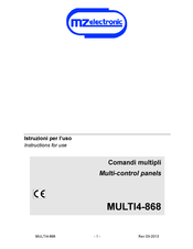 MZ electronic MULTI4-868 Bedienungsanleitung