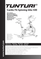 Tunturi Cardio Fit Sprinter bike S30 Benutzerhandbuch