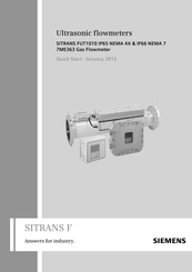 Siemens SITRANS FUT1010 IP65 NEMA 4X Betriebsanleitung