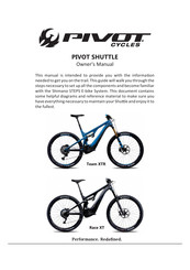 PIVOT cycles Race XT Benutzerhandbuch