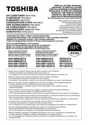 Toshiba RAV-SM1102BT-E Installations-Handbuch