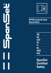 Spanset SP140 LANYARD Gebrauchsanweisung
