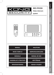 Konig Security SEC-PH350 Anleitung