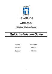 LevelOne WBR-6004 Schnellinstallationsanleitung