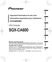 Pioneer SGX-CA600 Handbuch