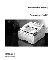 Bosch 381 Bedienungsanleitung