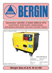 BERGIN GD4SS-3-6000-EBDCZ-ATS Benutzerhandbuch