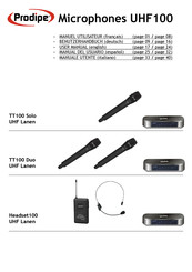 Prodipe TT100 Solo UHF Benutzerhandbuch