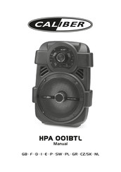 Caliber HPA 001BTL Bedienungsanleitung