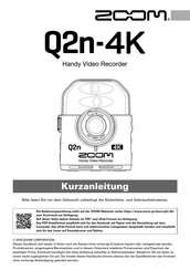 Zoom Q2n-4K Kurzanleitung