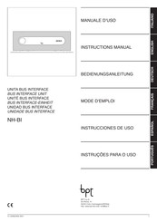 Bpt NH-BI Bedienungsanleitung