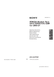 Sony QN-022PCM Bedienungsanleitung