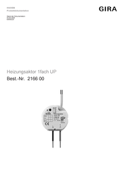 Gira 2166 00 Produktdokumentation