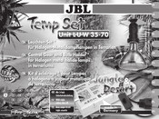 JBL Temp Set Unit L-U-W 70 Montageanleitung