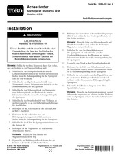 Toro Multi-Pro WM Installationsanweisungen