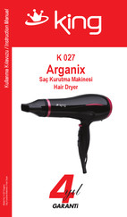 KING K 027 Arganix Benutzerhandbuch