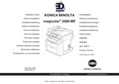 Konica Minolta Magicolor 2480MF Installationsanleitung