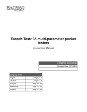 EUTECH INSTRUMENTS PCSTEST35 Bedienungsanleitung