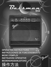 Fender Bassman 60 Bedienungsanleitung