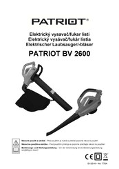 Patriot BV 2600 Bedienungs- Und Wartungsanleitung
