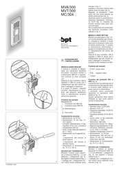 Bpt MVA/300 Bedienungsanleitung
