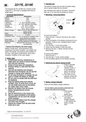 Vermeiren 2219E Handbuch