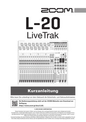 Zoom LiveTrak L-20 Kurzanleitung