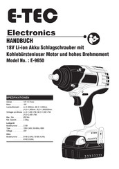 E-TEC E-9650 Handbuch