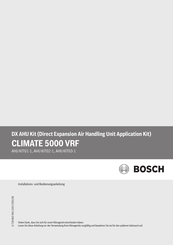 Bosch CLIMATE 5000 VRF AHU KIT02-1 Installations- Und Bedienungsanleitung