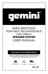 Gemini WRX-900TOGO Bedienungsanleitung