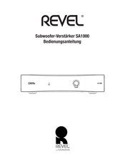 Revel SA1000 Bedienungsanleitung
