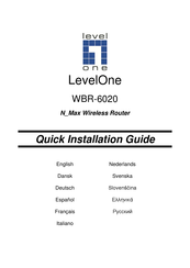Level One WBR-6020 Schnellinstallationsanleitung