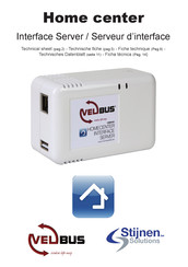 Velbus Home center Technisches Datenblatt