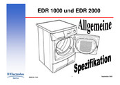 Electrolux EDR 1000 Allgemeine Spezifikation