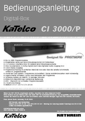 Kathrein KaTelco CI 3000/P Bedienungsanleitung
