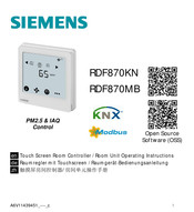 Siemens RDF870MB Bedienungsanleitung