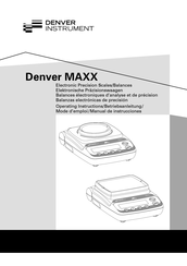 Denver Instrument Denver MAXX Betriebsanleitung