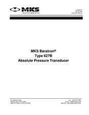 MKS Baratron 627B Betriebsanleitung