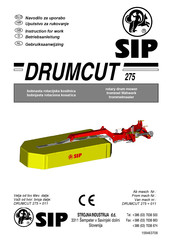 SIP DRUMCUT 275 Betriebsanleitung