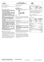 Emerson PT4 Betriebsanleitung