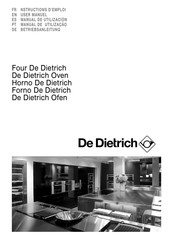De Dietrich DOP1180X Betriebsanleitung