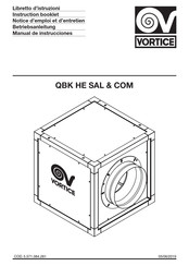 Vortice QBK HE COM 630 4T Betriebsanleitung