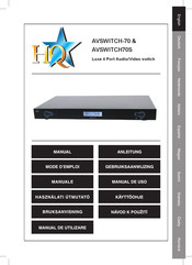 HQ AVSWITCH70S Anleitung